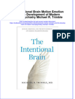 Textbook The Intentional Brain Motion Emotion and The Development of Modern Neuropsychiatry Michael R Trimble Ebook All Chapter PDF