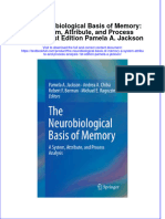 Textbook The Neurobiological Basis of Memory A System Attribute and Process Analysis 1St Edition Pamela A Jackson Ebook All Chapter PDF