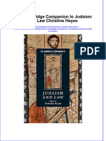 PDF The Cambridge Companion To Judaism and Law Christine Hayes Ebook Full Chapter