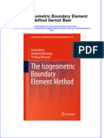 PDF The Isogeometric Boundary Element Method Gernot Beer Ebook Full Chapter