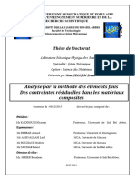 Analyse Par La Methode Des Elements Fini