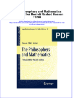 Textbook The Philosophers and Mathematics Festschrift For Roshdi Rashed Hassan Tahiri Ebook All Chapter PDF