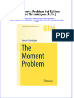 Textbook The Moment Problem 1St Edition Konrad Schmudgen Auth Ebook All Chapter PDF