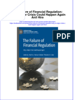 PDF The Failure of Financial Regulation Why A Major Crisis Could Happen Again Anil Hira Ebook Full Chapter