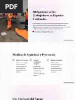 Obligaciones de Los Trabajadores en Espacios Confinados