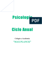 Colegio - Max Planck - Psicologia - Anual