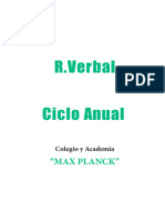 Colegio - Max Planck - R.verbal - Anual