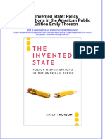 Full Chapter The Invented State Policy Misperceptions in The American Public 1St Edition Emily Thorson PDF