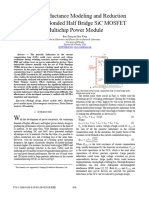 Parasitic Inductance Modeling and Reduction For A Wire Bonded Half Bridge SiC MOSFET Multichip Power Module