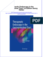 Textbook Therapeutic Endoscopy in The Gastrointestinal Tract 1St Edition Georg Kahler Ebook All Chapter PDF