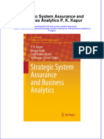 Full Chapter Strategic System Assurance and Business Analytics P K Kapur PDF