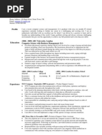 Degree CV