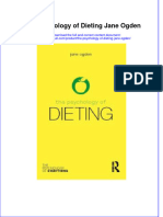 PDF The Psychology of Dieting Jane Ogden Ebook Full Chapter