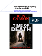 PDF Time of Death Di Frank Miller Mystery 2 John Carson Et El Ebook Full Chapter