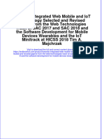 Download pdf Towards Integrated Web Mobile And Iot Technology Selected And Revised Papers From The Web Technologies Track At Sac 2017 And Sac 2018 And The Software Development For Mobile Devices Wearables And The ebook full chapter 