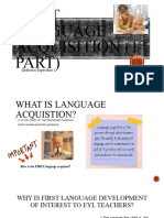 First Language Acquisition