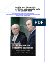 Full Chapter The Iraq War and Democratic Governance Britain and Australia Go To War 1St Edition Betts PDF