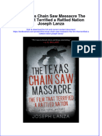 PDF The Texas Chain Saw Massacre The Film That Terrified A Rattled Nation Joseph Lanza Ebook Full Chapter