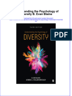 PDF Understanding The Psychology of Diversity B Evan Blaine Ebook Full Chapter