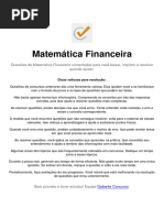 Matematica Financeira Questoes Comentadas