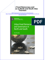 PDF Urban Food Democracy and Governance in North and South Alec Thornton Ebook Full Chapter