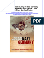 Textbook Visions of Community in Nazi Germany Social Engineering and Private Lives 1St Edition Martina Steber Ebook All Chapter PDF