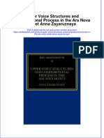 Textbook Upper Voice Structures and Compositional Process in The Ars Nova Motet Anna Zayaruznaya Ebook All Chapter PDF