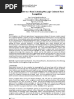 Similarity of Inference Face Matching On Angle Oriented Face Recognition