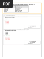 Combined Graduate Level Examination 2021 Tier - I