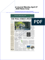 Ebffiledoc - 412download PDF Wall Street Journal Monday April 27 2020 News Corp Ebook Full Chapter