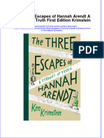 Full Chapter The Three Escapes of Hannah Arendt A Tyranny of Truth First Edition Krimstein PDF