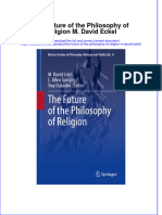 Full Chapter The Future of The Philosophy of Religion M David Eckel PDF