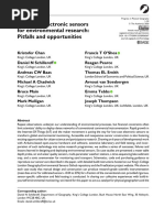 Low-Cost Electronic Sensors For Environmental Research: Pitfalls and Opportunities