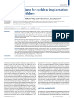 Current - Indications - For - Cochlear - Implant in Children