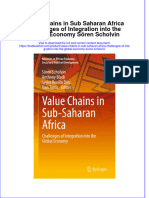 PDF Value Chains in Sub Saharan Africa Challenges of Integration Into The Global Economy Soren Scholvin Ebook Full Chapter