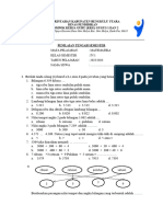 SOAL UTS Matematika