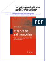 PDF Wind Science and Engineering Origins Developments Fundamentals and Advancements Giovanni Solari Ebook Full Chapter