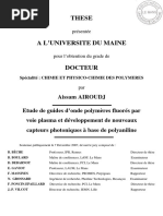 Airoudj A. Etude de Guides D'onde Polymères Fluorés Par Voie Plasma Et Développement de Nouveaux Capteurs Photoniques À Base de Polyaniline