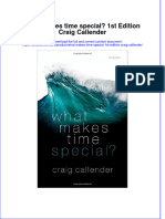 Textbook What Makes Time Special 1St Edition Craig Callender Ebook All Chapter PDF