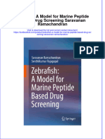 PDF Zebrafish A Model For Marine Peptide Based Drug Screening Saravanan Ramachandran Ebook Full Chapter