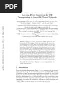 Learning Bloch Simulations For MR Fingerprinting by Invertible Neural Networks