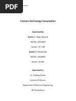 Feezers&Energy Consumption