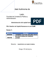 PIA Gestión de Capital Humanos en Una PyME