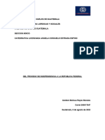 Del Proceso de Independencia A La República Federal