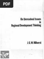 Regional Development Thinking: On Unresolved Issues