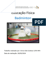 Educação Física Badminton Anna