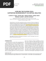 2018 Boyd Et Al. Leveling The Playing Field Supporting Neurodiversity Via Virtual Realities