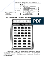 Guia de Consulta Rápida HP 41C