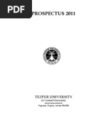 Prospectus Tezpur University