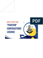 Application Process Flow - Pakyaw Contractors License